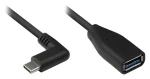 Good Connections USB-C - USB-A OTG čierna / Kábel / USB 3.2 Gen 1 / 0,1 m / 5 Gbit/s (2811-OTGW)
