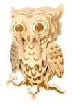 Woodcraft Drevené 3D puzzle Sovička