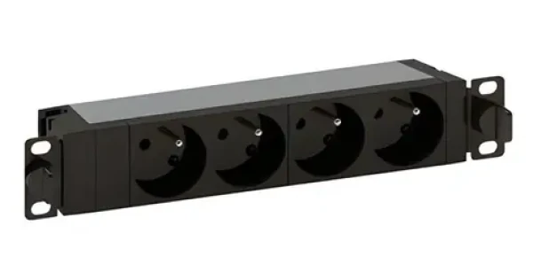 Legrand PDU 10" 4x230V / Rozvodný panel / 1U / 16A / kábel 1 m (646800)