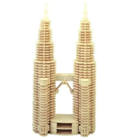 Woodcraft Drevené 3D puzzle Petronas Twin Towers