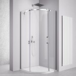 POLYSAN - THRON SQUARE štvrťkruhová sprchová zástena 900x900, číre sklo, ľavá TL2690-5002