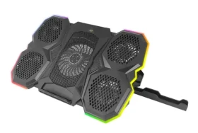 Esperanza EGC107 čierna / Chladiaca podložka pre notebook / 3× ventilátor 10 cm / RGB / 1 200-2 600 RPM / 5 polôh sklonu (EGC107)