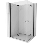 MEXEN/S - Mist-F Duo sprchovací kút skladacie dvere ľavá 120 x 115, transparent, čierna 8A6-120L-115P-70-00