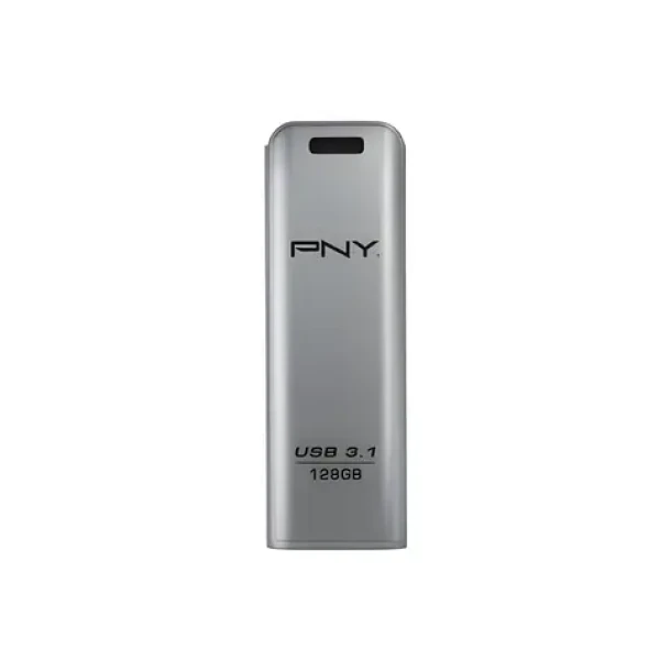 PNY Elite Steel 128GB strieborná / Flash Disk / USB 3.1 / čítanie: 20MB/s / zápis: 80MB/s (FD128ESTEEL31G-EF)