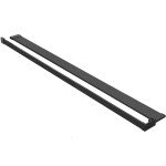 CERANO - Sprchová zástena Walk-in Onyx L-ľavá vzpera - 8 mm + polička/držiak na uteráky - čierna matná, grafitové sklo - 80x200 CER-8050BD802