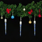 Deuba Vianočné svietiace cencúle 6,2m, teplá biela