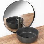 REA - Umývadlo na dosku Brenda 37x37 šedej REA-U1897