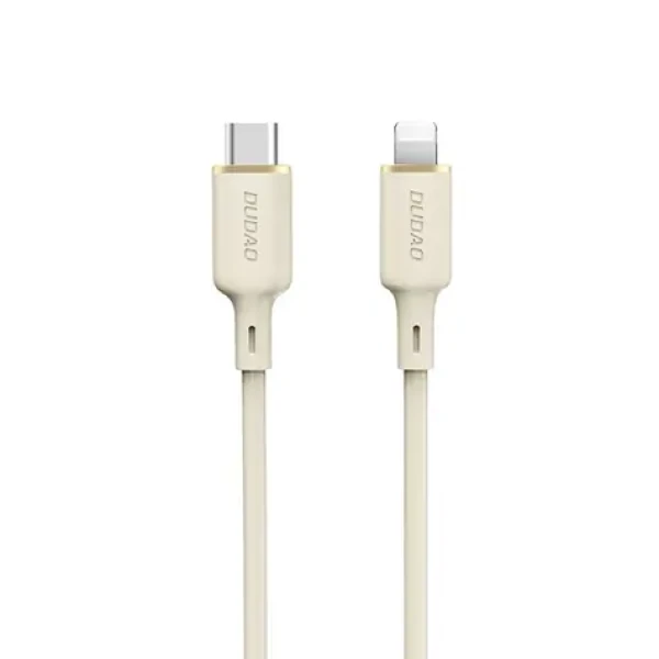 Dudao Dátový kábel L7SCL / USB-C / Lightning 30W / 1 m / béžová (156309)