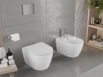 MEXEN/S - Carmen Závesná WC misa vrátane sedátka s slow-slim, duroplast, biela 30880400