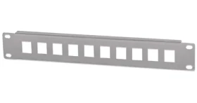 Intellinet 10" šedá / Patch panel / 10 portov / 1U / neosadený (714969)