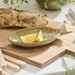 Ib Laursen Kameninová miska Ocean Green Fish