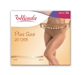 Pančuchové nohavice pre nadmerné veľkosti PLUS SIZE 20 DEN Bellinda almond