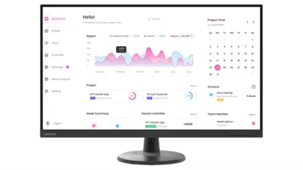 31.5 Lenovo D32-40 / VA / 1920 x 1080 / 16:9 / 4ms / 3000:1 / 250cd-m2 / HDMI 1.4 / DP 1.2 / čierna (66FCGAC2EU)