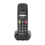 Gigaset E290 DECT/GAP bezdrôtový analógový telefón kompatibilný s naslúchadlami, handsfree, detský telefón čierna; S30852-H2901-B101