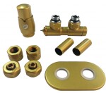 HOPA - TERM-SET, stredový ventil (Z4) - Farba - Zlatá matná, Variant - Ľavá RDTERMSETLMZG