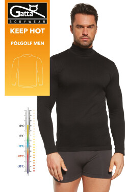 Pánske polo tričko Gatta 3079S Keep Hot Men M-2XL černá