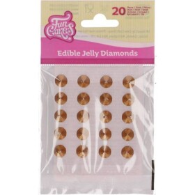 Jedlé diamanty 20 ks zlaté - FunCakes - FunCakes