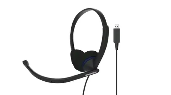 Koss CS200 USB čierna / slúchadlá s mikrofónom / USB / 2.4m / bez kódu (194390)