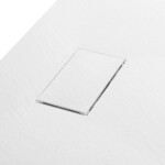 CERANO - Sprchová vanička obdélníková Gusto - SMC/minerální kompozit - strukturovaná bílá matná - 90x70x3 CER-414590