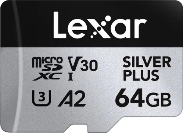 Lexar Professional SILVER PLUS microSDXC 64GB / čítanie: 205MBps / zápis: 150MBps / UHS-I (LMSSIPL064G-BNANG)