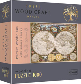 Trefl Wood Craft Origin - Puzzle - Staroveká mapa sveta