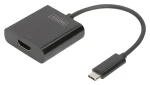 Digitus USB-C na HDMI čierna / Adaptér / 4K 30Hz (DA-70852)