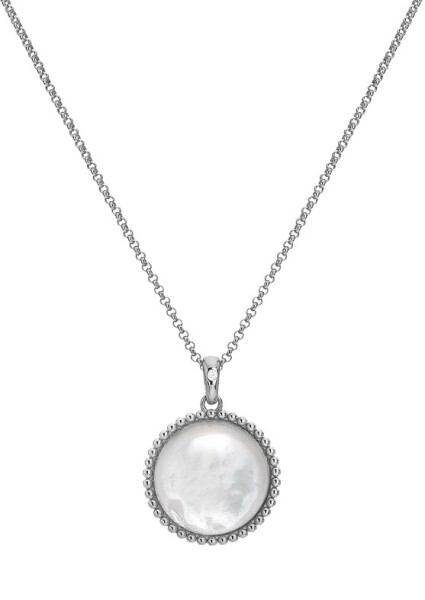 Hot Diamonds Strieborný náhrdelník s diamantom a perleťou Most Loved DP922