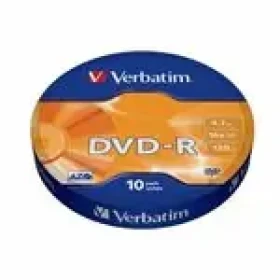 Verbatim DVD R 4.7 GB 16x 10-spindl RETAIL / 120min (43729)