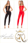 Sexy Koucla jumpsuit with Sexy net-applications red