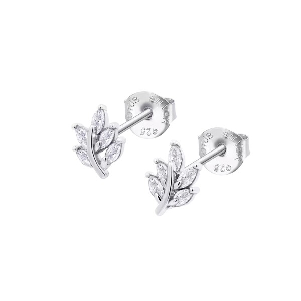 Lotus Silver Krásne strieborné náušnice s čírymi zirkónmi LP3086-4 / 1