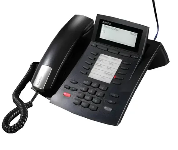 AGFEO ST 42 čierna / Systémový telefón / Grafický displej / 10 tlačidiel LED / DHSG (6101121)