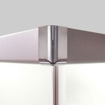 Mereo Sprchový box, štvorcový, 80 cm, satin ALU, sklo Point, zadní steny biele, SMC vanička, bez striešky CK34172KBW