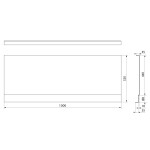 POLYSAN - COUVERT NIKA panel čelný 130x52cm 72852