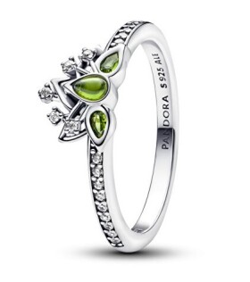 Pandora Strieborný prsteň Diadém princeznej Tiany Disney 193653C01 50 mm
