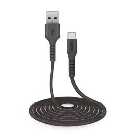 SBS kábel USB - USB-C 3m čierna (TECABLETC3MTK)