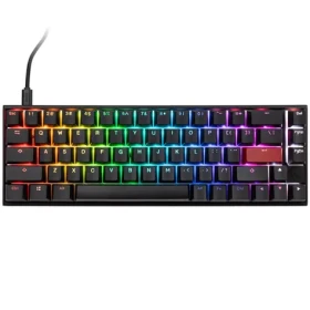 Ducky Mecha Pro Cherry MX-Speed-Silver čierna / herná klávesnica / podsvietená / mechanická / drôtová USB-C / US (DKME2167ST-PUSPDAAT2)