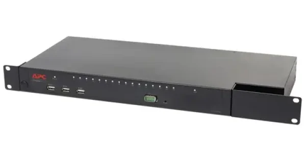 APC KVM 2G / KVM prepínač / Digital IP / 1 vzdialený a 1 lokálny užívateľ / 16 portov / Virtual Media (KVM1116R)