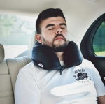 EMI Cestovný vankúš Travel semišový sivý