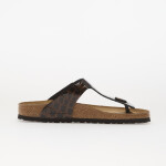 Tenisky Birkenstock Gizeh LEN Emboss Leather Black EUR 39