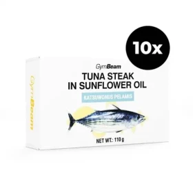 Steak z tuniaka v slnečnicovom oleji - GymBeam (10 x 110 g) (105853-2-10x110g)