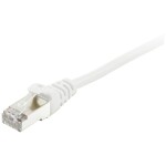 Equip 605515 RJ45 sieťové káble, prepojovacie káble CAT 6 S/FTP 7.50 m biela pozlátené kontakty 1 ks; 605515