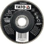 YATO Lamelový brúsny kotúč 125x22,4 mm P36 / Brúsny kotúč / Na kov