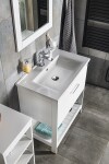 AQUALINE - ZUNO 75 keramické umývadlo nábytkové 75x45cm, biela 9075
