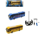 MaDe 07753 - Autobus na diaľkové ovládanie, 4 kanál, so svetlom, 27mhz, 40 x 13 x 13 cm