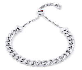 Tommy Hilfiger Slušivý oceľový náramok Sliding Chains 2780775