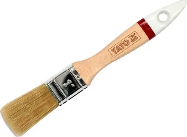 YATO Štetec anglický plochý 76 mm / Štetec / štetiny 50/50 prírodné-syntetické / drevená rukoväť (YT-54504)