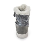 Detské zimné topánky s kožušinou POLARFOX, 2 suché zipsy, BUGGA, B00172-10, čierna - 28