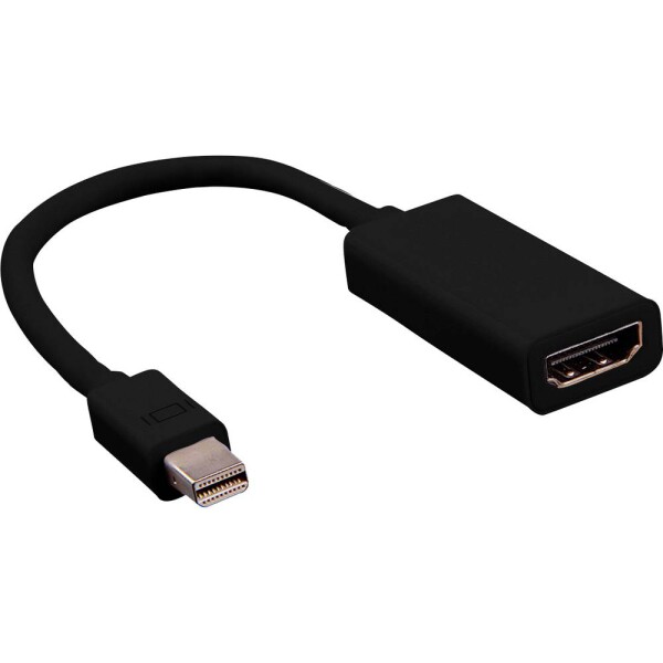 Value Mini-DisplayPort / HDMI káblový adaptér Mini DisplayPort konektory, Zásuvka HDMI-A 0.15 m čierna 12.99.3130 Kábel DisplayPort; 12.99.3130