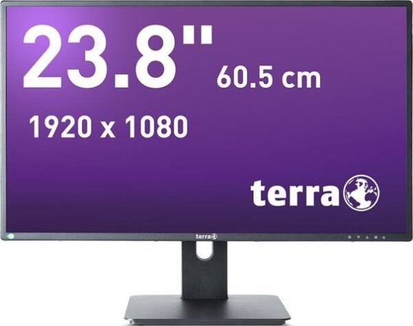 Wortmann AG Wortmann AG TERRA 3030206 LED display 60,5 cm (23.8") 1920 x 1080 px Full HD Čierny