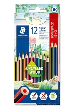 Staedtler Noris colour / Pastelky / 12 farieb / šesťhranné / WOPEX (185 C12P)